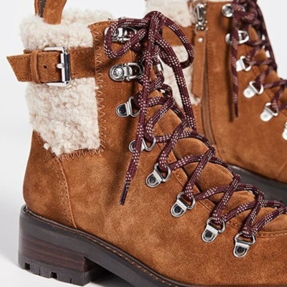 NIB Sam Edelman Brown Tenlee Hiker Winter Boots - Picture 5 of 16